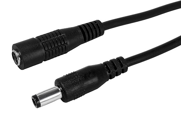 POWERTECH καλώδιο προέκτασης τροφοδοσίας CAB-H196, 5.5x2.1mm, 1.5m, μαύρο CAB-H196
