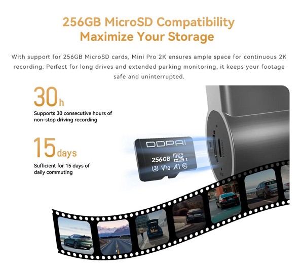DDPAI smart κάμερα αυτοκινήτου MINI Pro 2K, WiFi DDP-MINIPRO-2K