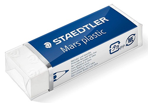STAEDTLER γόμα 52650, 23x65mm, λευκή 10052650