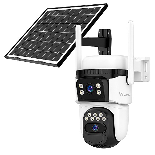 VSTARCAM smart ηλιακή κάμερα BG621DR, dual lens, 3MP, 4G, SD, PTZ, IP66 BG621DR