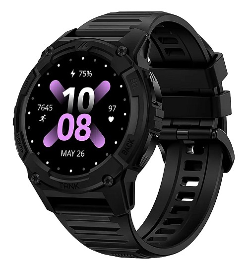 KOSPET smartwatch TANK S2, heart rate, 1.32" AMOLED, GPS, 5 ATM & IP69K, μαύρο KOS-TANKS2-BK