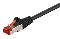 GOOBAY καλώδιο δικτύου 68693, CAT 6 S/FTP, copper, 250MHz, 1m, μαύρο 68693