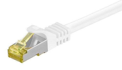 GOOBAY καλώδιο δικτύου 91089, CAT 7 S/FTP, copper, 500MHz, 0.25m, λευκό 91089