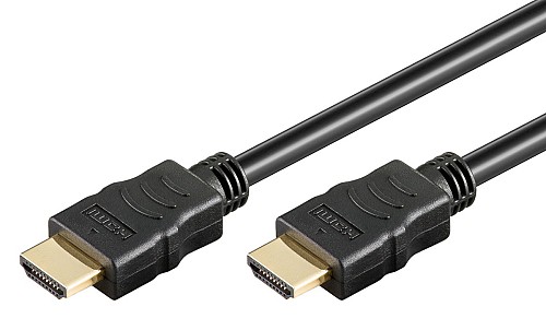 GOOBAY καλώδιο HDMI 80101 με Ethernet, soft, 4K/60Hz, 18 Gbps, 1m, μαύρο 80101