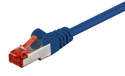GOOBAY καλώδιο δικτύου 68268, CAT 6 S/FTP, copper, 250MHz, 2m, μπλε 68268