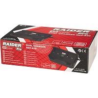 RAIDER R20 Φορτιστής διπλός 4A RDP-R20 039717