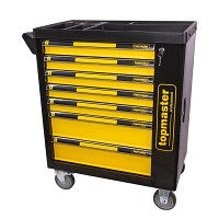 TOP MASTER Τροχήλατος μεταλλικός εργαλειοφόρος με 7 συρτάρια Π80xΒ48xΥ87εκ. 455560