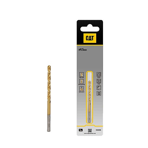 CAT Τρυπάνι τιτανίου HSS 4.5x80mm DA02006