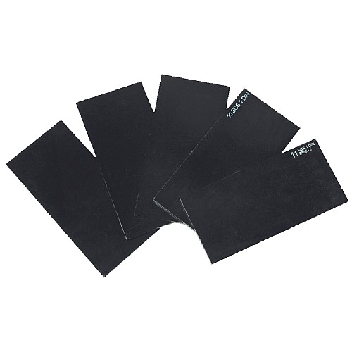 Τζάμια μάσκας ηλεκτροσυγκόλλησης 11 DIN μαύρα 110x90mm