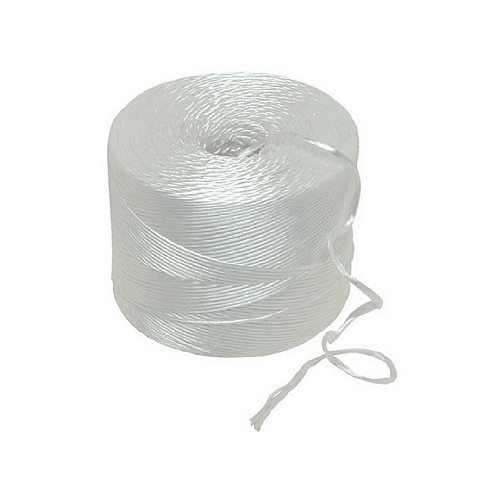 Σπάγγος πλαστικός πολυπροπυλενίου λευκός 16000D σε κουβάρι 0,5kg (τιμή/κιλό)