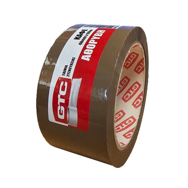 GTC Ταινία συσκευασίας αθόρυβη καφέ 48mm*60m
