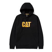 CAT Μπλούζα φούτερ με κουκούλα trademark μαύρη S W10646-016