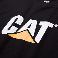 CAT Μπλουζάκι κοντομάνικο μαύρο tm logo M 1510305-016