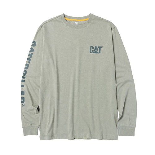 CAT Μπλουζάκι μακρυμάνικο trademark tee πράσινο XL 1510034-16-5808