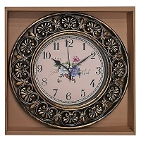 Ρολόι Τοίχου Αντικέ Χρυσό Μπρονζέ 30cm Homie 321897