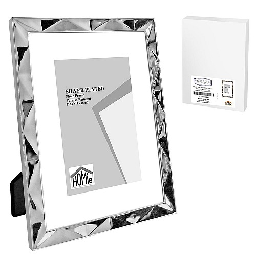 Κορνίζα Επάργυρη Πολύγωνο Σχέδιο 13x18cm Homie 322086