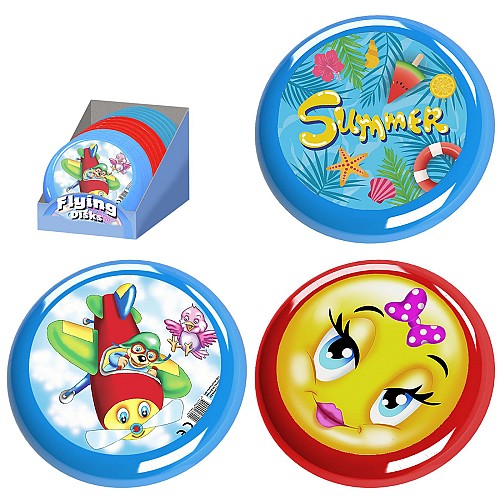 Φρίσμπι Πλαστικό Σχέδια Φ23cm SummerTiempo 622290