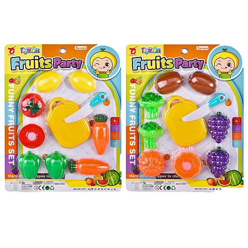 Φρούτα σε Καρτέλα 25x32x3cm ToyMarkt 971204