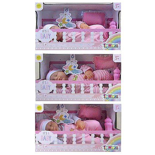 Ξαπλωμένο Μωράκι 35cm Μπαταρίας 36x20x12cm ToyMarkt 98213