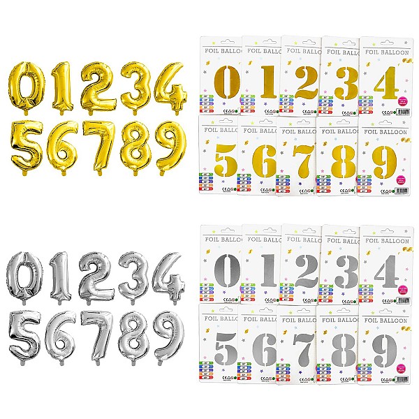 Μπαλόνι Μεταλλιζέ Αριθμός Γενεθλίων Αριθμός=81cm Homie 3770