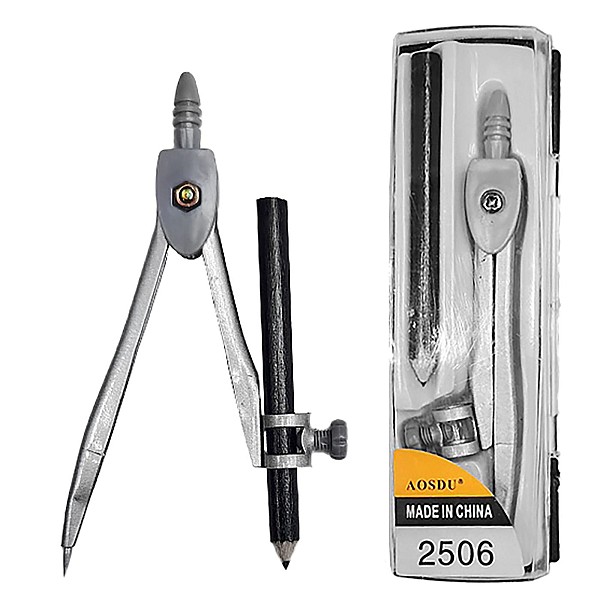 Διαβήτης με Μολύβι σετ=2 τεμ Διαβήτης=11,5cm JustNote 81118