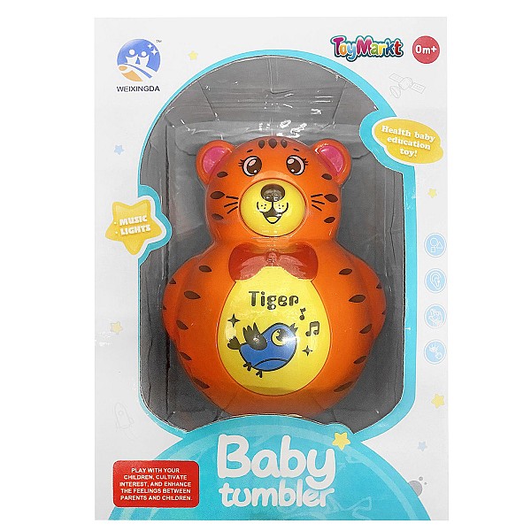 Βρεφικό Happy Tiger Μπαταρίας 13x18x11cm ToyMarkt 941117