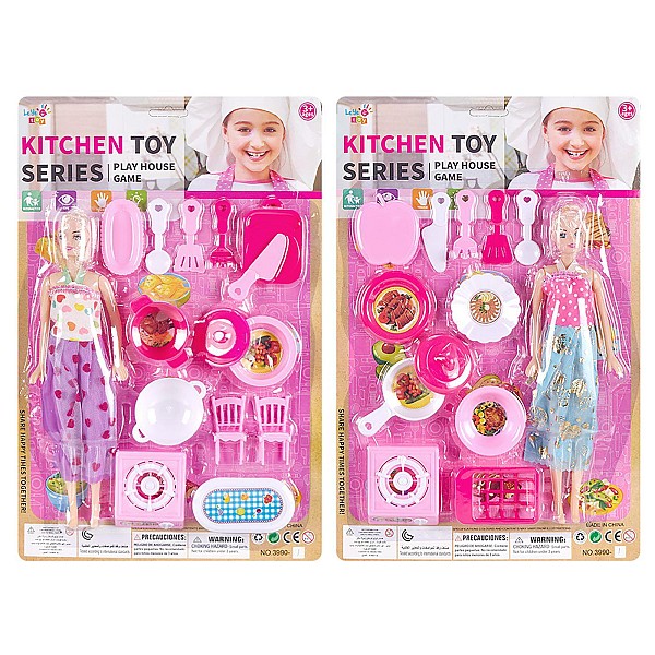 Κουζινικά & Κούκλα σε Καρτέλα 28x43x3cm ToyMarkt 971291