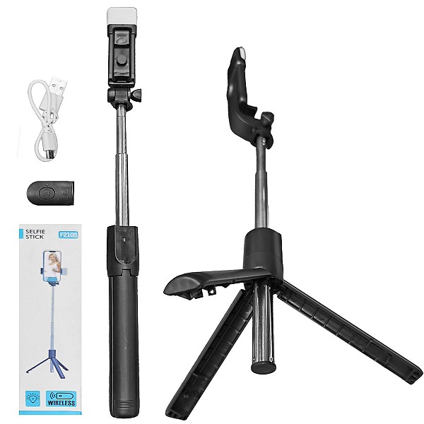 Selfie Ράβδος Τρίποδο με φως 65cm JustNote 10967