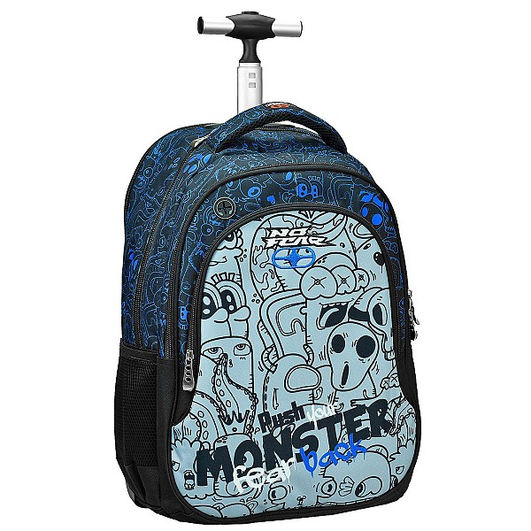 Τρόλευ Τσάντα  no Fear Monster 53x37x28cm Gim 348-16074