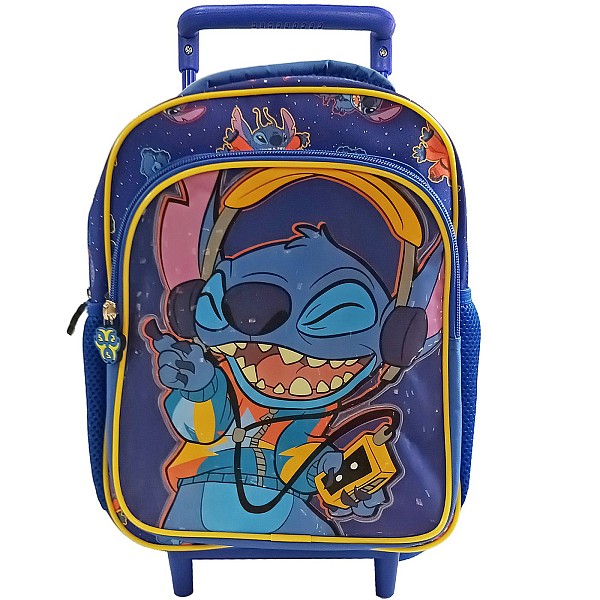 Τσάντα Τρόλευ Νηπίου Stitch με  Μπροστινή Τσέπη 29cm Stitch