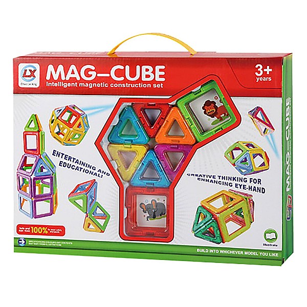 Μαγνητικά Τουβλάκια Μεσαίο σετ 36x26x6cm ToyMarkt 95446