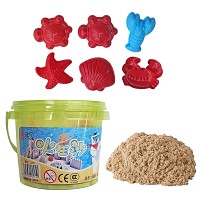 Έξυπνη Άμμος σε Κουβαδάκι με Καλούπια 300gr net JustNote 703553