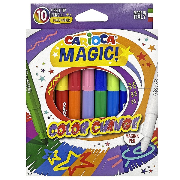 Μαρκαδόρος Carioca Magic σετ=10 Χρώματα  Carioca 42737