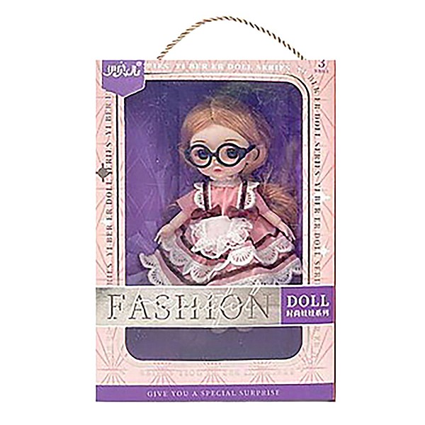 Κούκλα 16cm Fashion με Γυαλιά 15x22x6cm ToyMarkt 98259