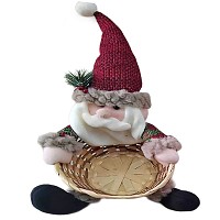 Καλάθι με Χριστουγεννιάτικη Πάνινη Φιγούρα 35x20cm Xmasfest 1134053