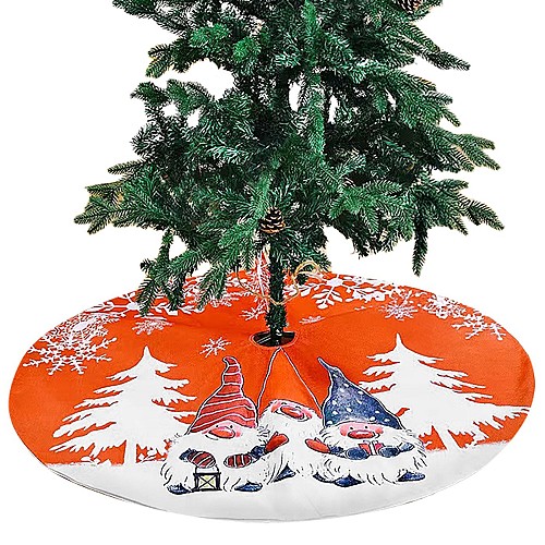 Ποδιά Δέντρου Λινάτσα με Παράσταση ø120cm Xmasfest 1133955