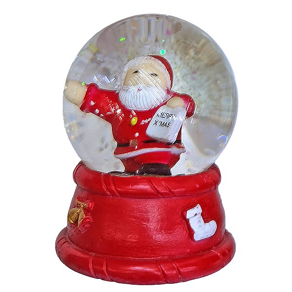Χιονόμπαλα Άγιος ø6,5cm ø6,5x9cm Xmasfest 1133708