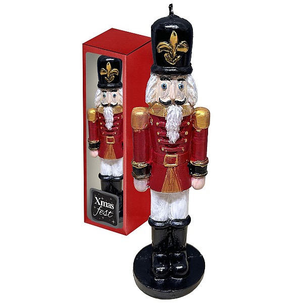 Κερί Καρυοθραύστης Χριστουγέννων 20x7cm Xmasfest 1133844