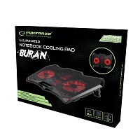 ESPERANZA ILLUMINATED GAMING NOTEBOOK COOLING PAD BURAN