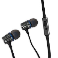 ESPERANZA METAL EARPHONES WITH MICROPHONE EH203 GRAPHITE/BLUE