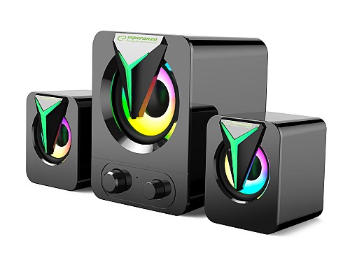 ESPERANZA USB SPEAKERS 2.1 LED RAINBOW SOPRANO