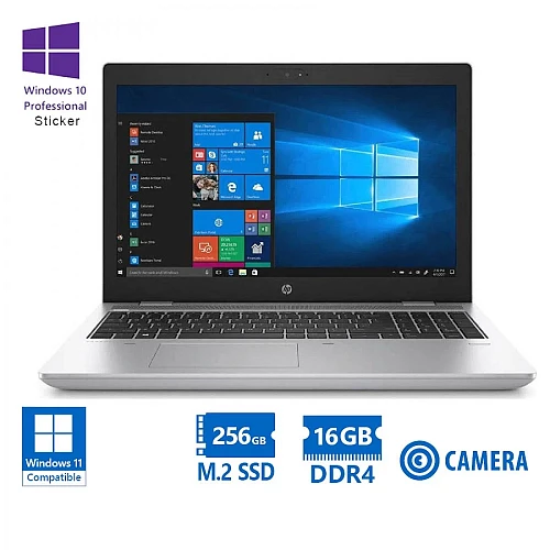 HP ProBook 650G4 i3-8130U/15.6”/16GB DDR4/256GB M.2 SSD/DVD/Camera/WIN10PRO
