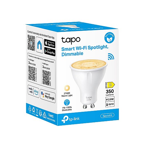 Smart Wi-Fi Spotlight, Dimmable GU10