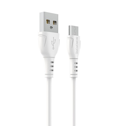 BOROFONE CABLE BX51 USB to MICRO USB 1m WHITE