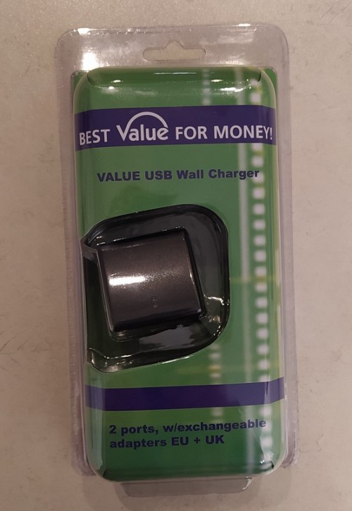 CHARGING ADAPTER 2xUSB 12W/2.4A (EU+UK)