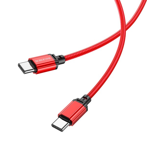 BOROFONE CABLE BX87 SHARP TYPE C - TYPE C 60W 1M RED