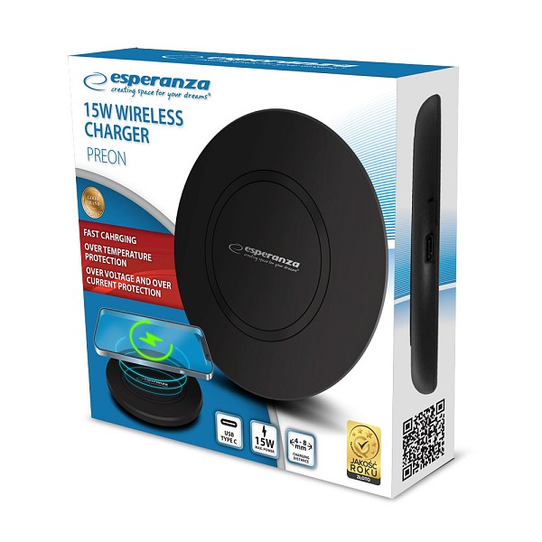 ESPERANZA 15W WIRELESS CHARGER