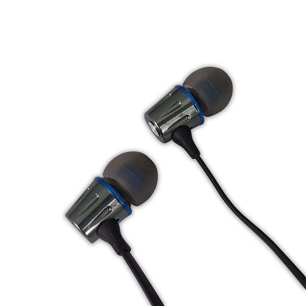 ESPERANZA METAL EARPHONES WITH MICROPHONE EH203 GRAPHITE/BLUE